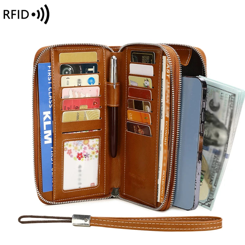 Block Resistant Multifunctional Women's Purse