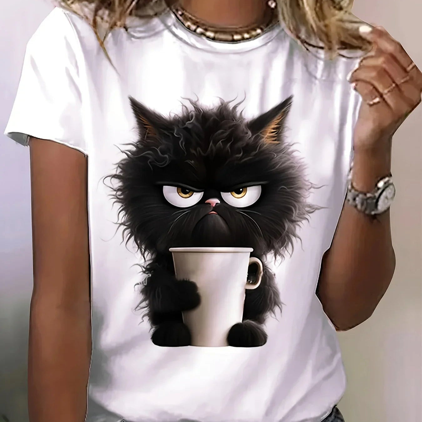 Pop Art Cat Tee T-shirt