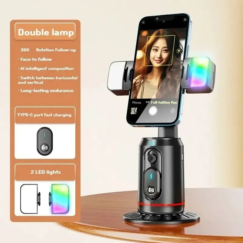 360 Rotation Follow-up Gimbal Stabilizer Monopod