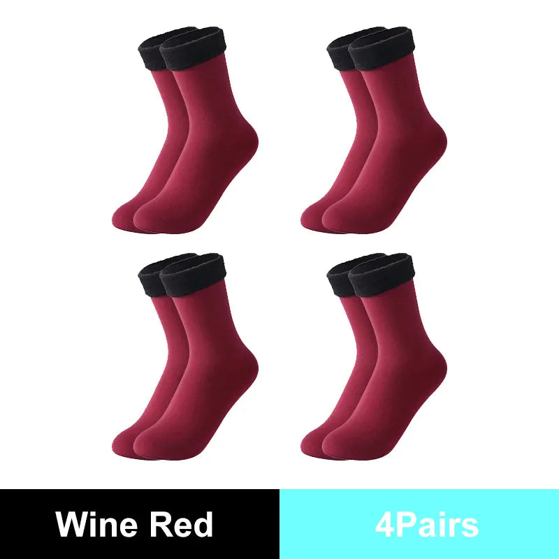 Warm Solid Women Socks