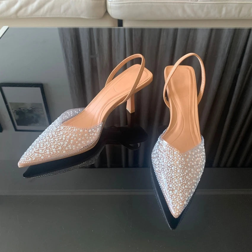 Pointed Toe High Heels Sandals