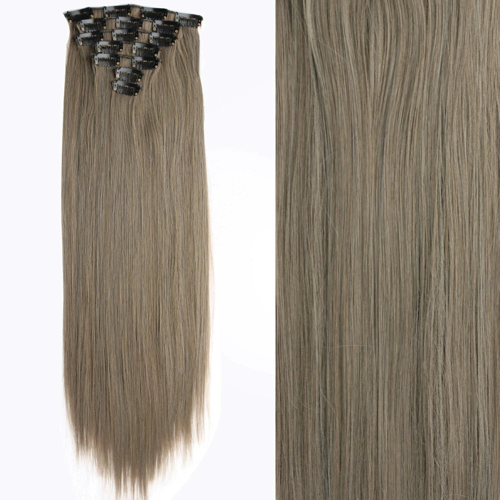 7Pcs/Set 16 Clips Hair Extension