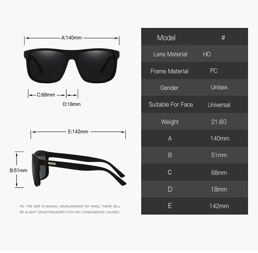 Fashion Vintage Square Sunglasses