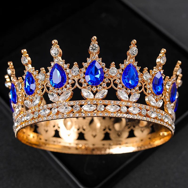 Baroque Round Wedding Crown