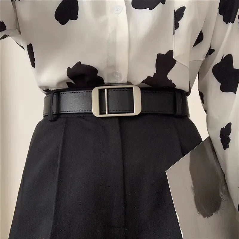 Unisex Free Size PU Leather Belt