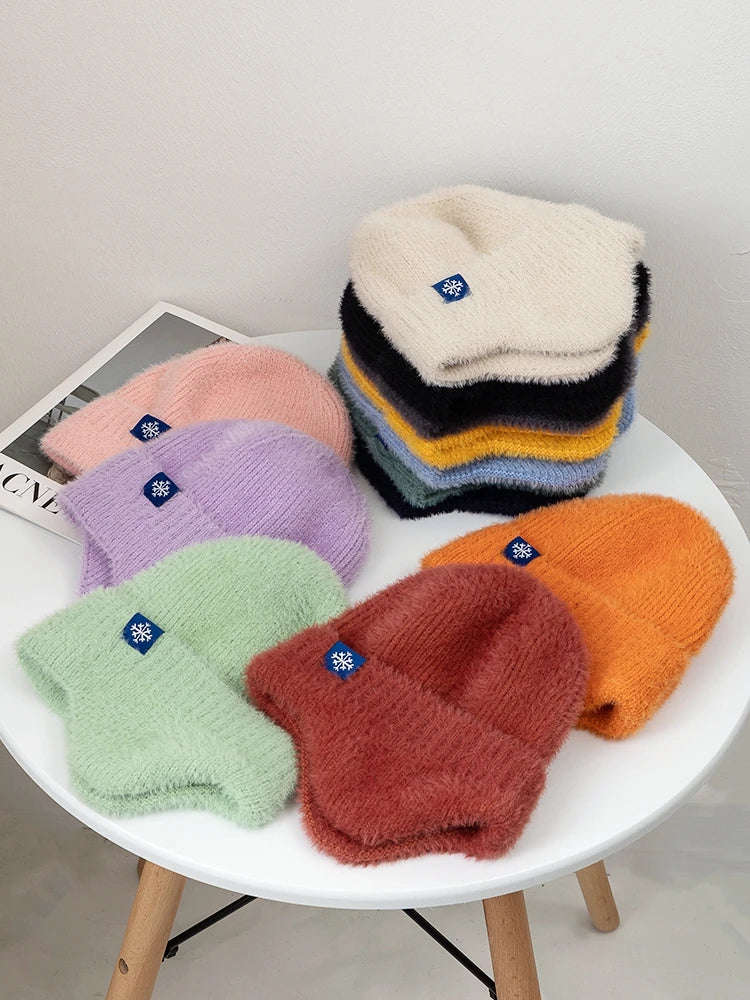 Candy Colors Earflap Winter Hat