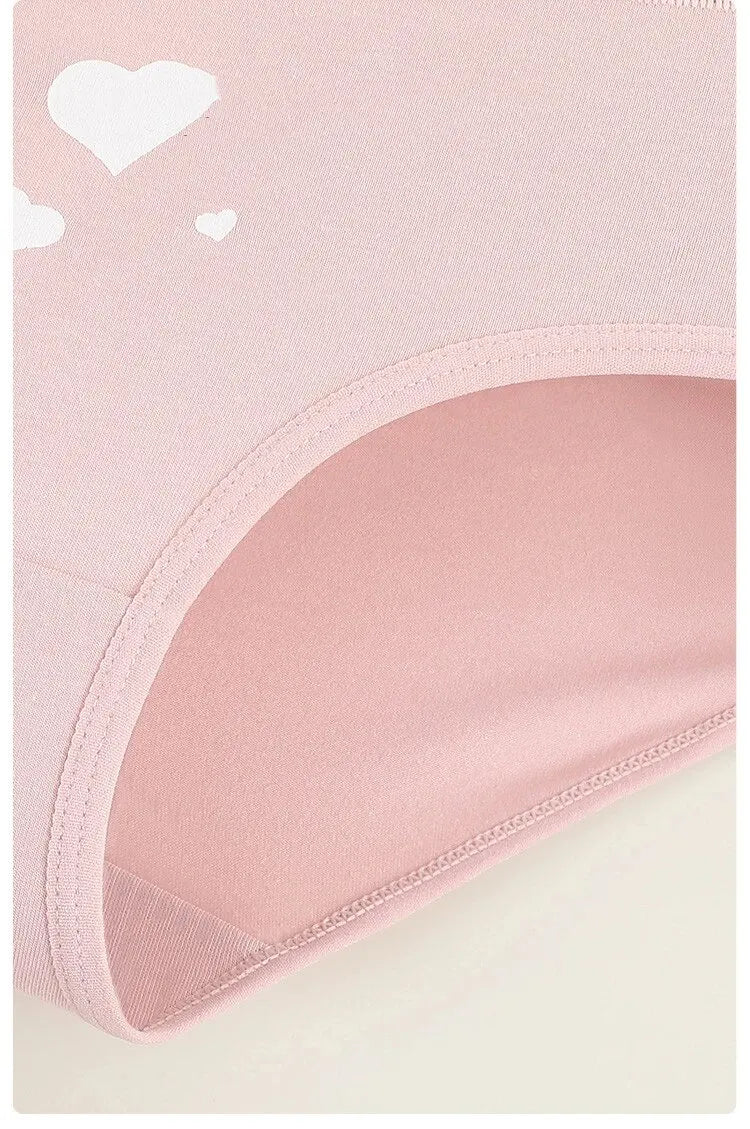 4Pcs Women's Panties High Waist Underwear