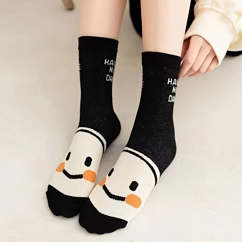 Happy Face Crew Socks