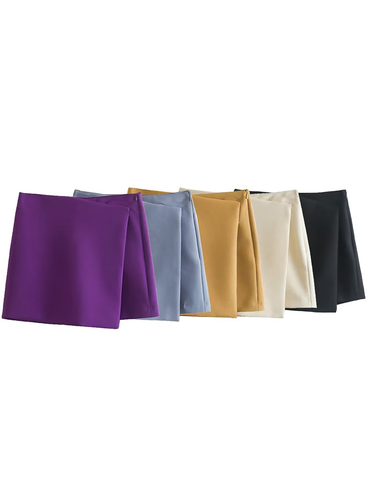 Shorts Vintage High Waist Skirt