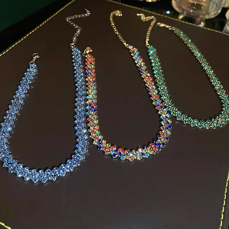 Full Rhinestone Choker Necklace