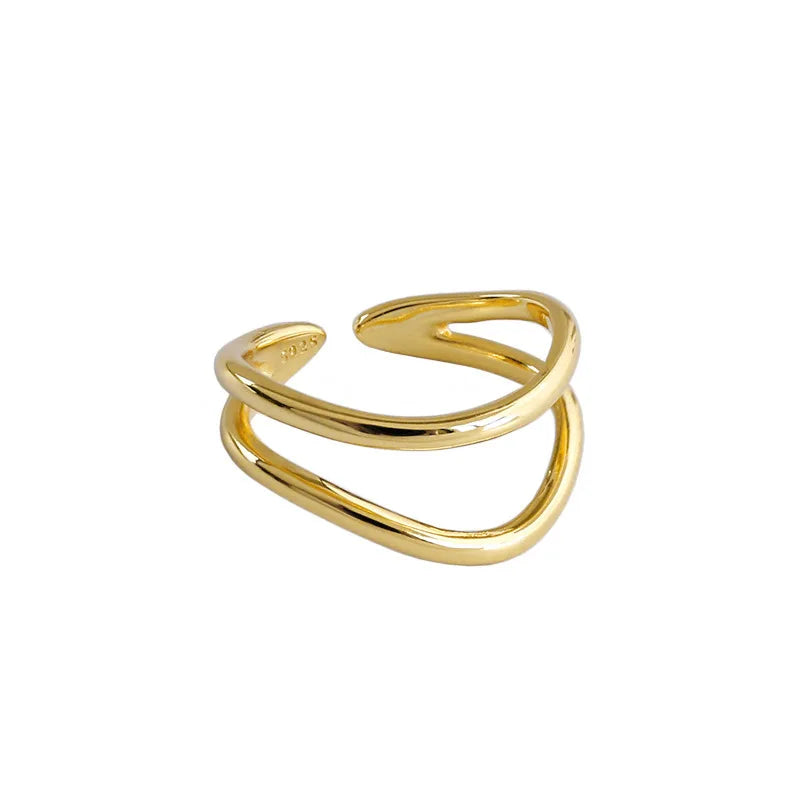 Double-layered Curve Ring