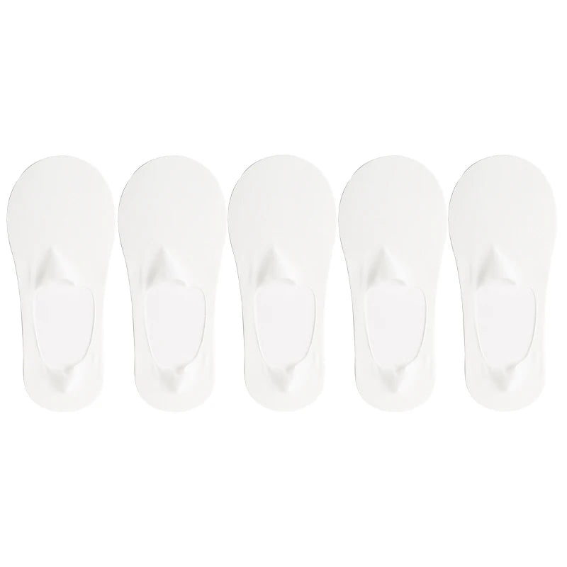 Ice Silk Solid Boat Socks