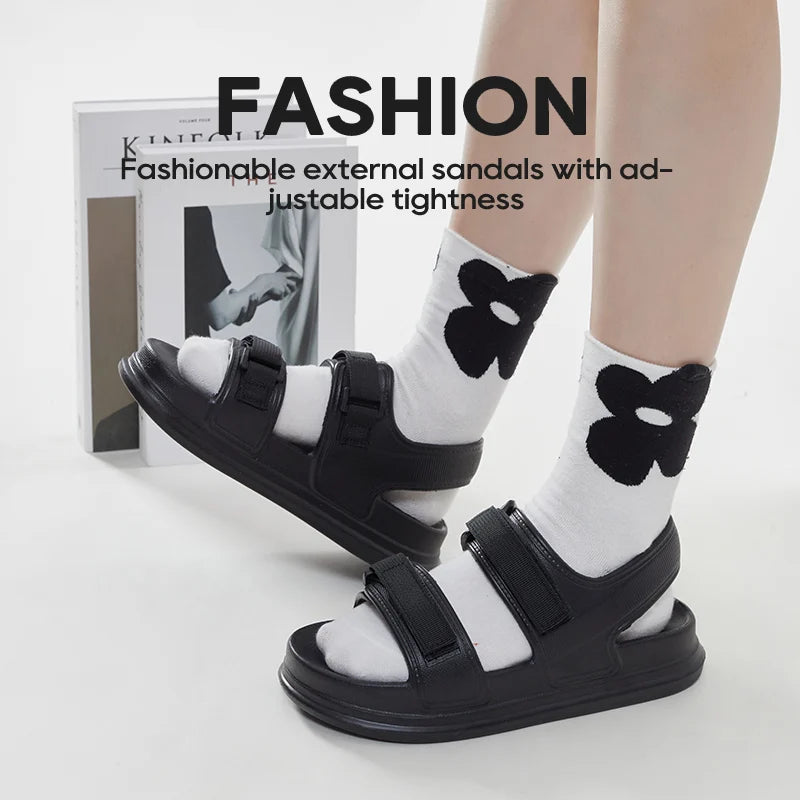 Outside Slides Thick Sole Non-slip Slippers Flip Flops