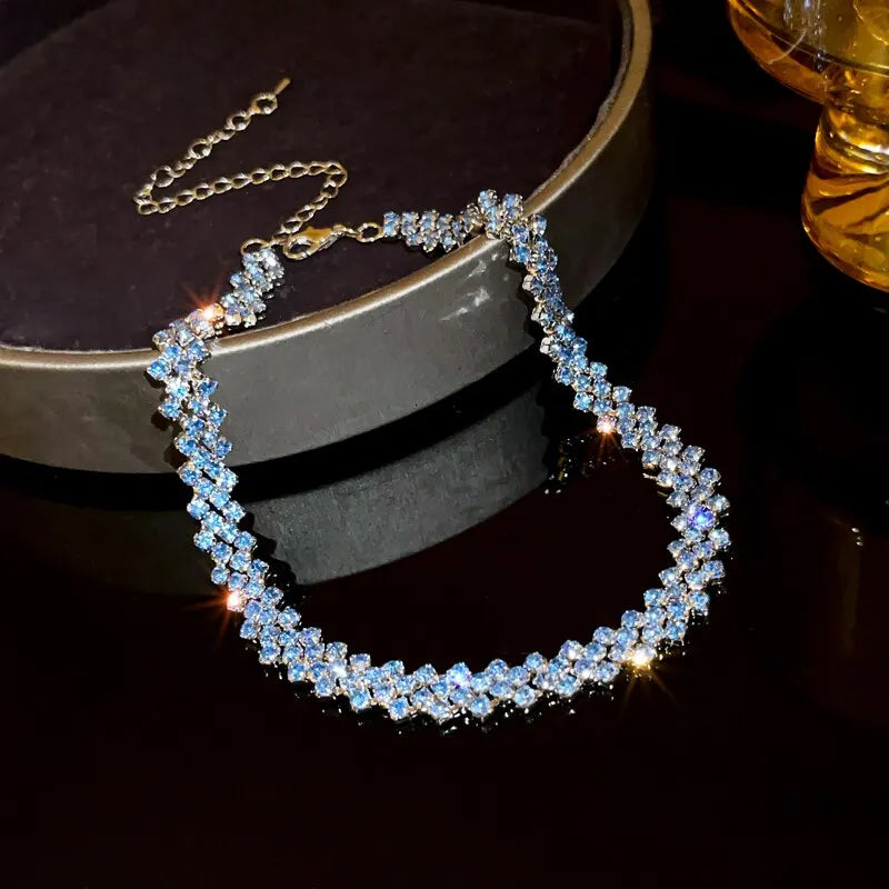 Full Rhinestone Choker Necklace