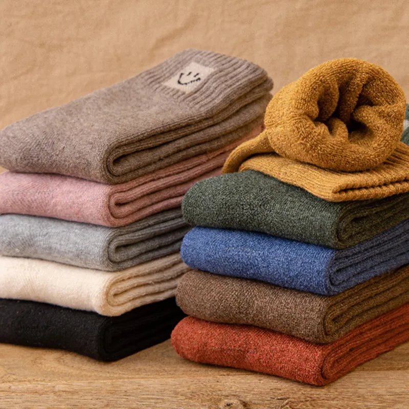 Women's Warm Solid Color Floor Socks
