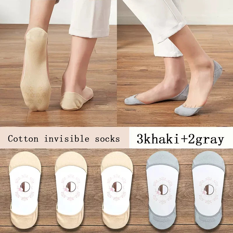 women's Super Invisible For High Heels Boat Socks