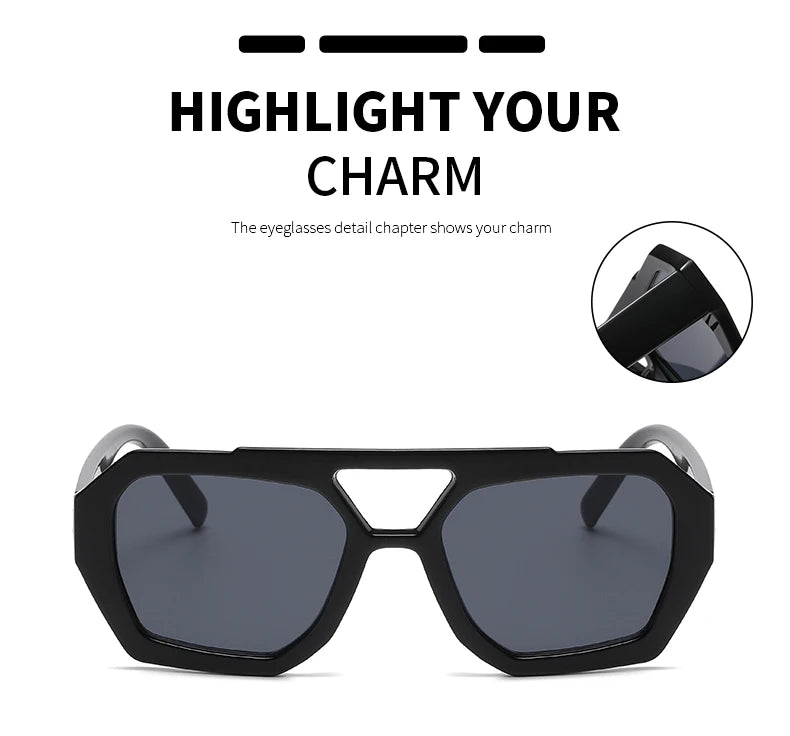 Women's Fashion Irregular Square Sunglasses