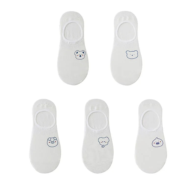 Women's Socks Set Invisible Cartoon Cute Socks