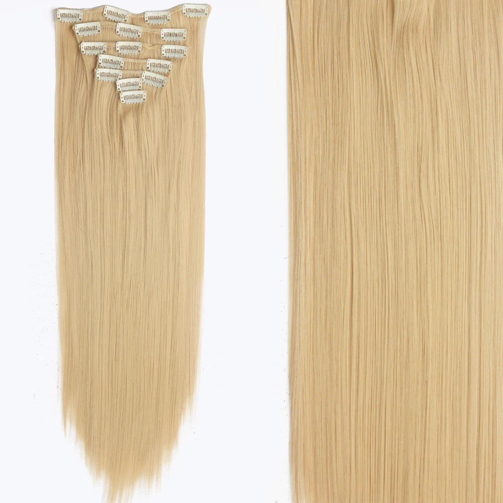 7Pcs/Set 16 Clips Hair Extension