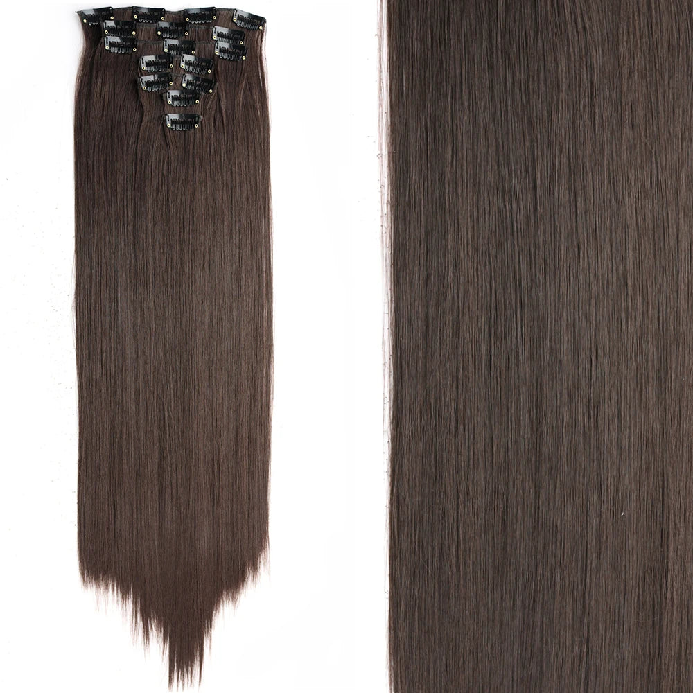 7Pcs/Set 16 Clips Hair Extension