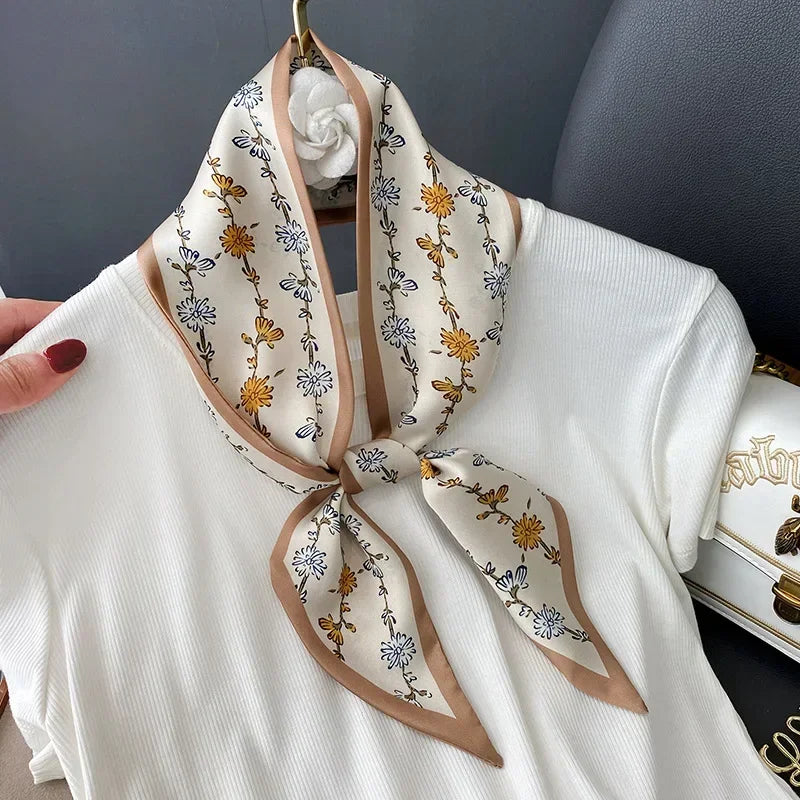 Fashion Print Hair Ribbon Scarf