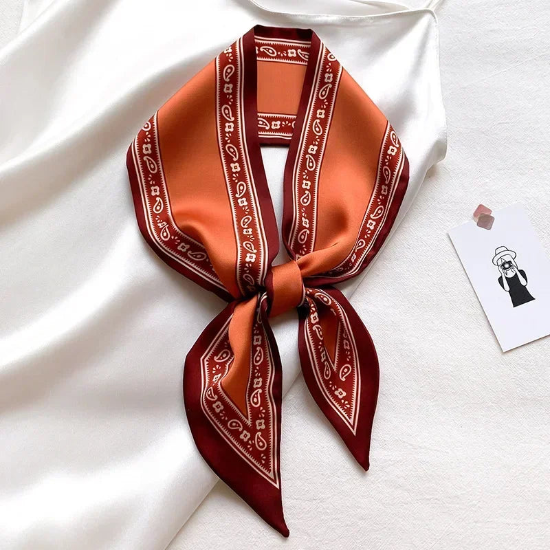 Fashion Print Hair Ribbon Scarf