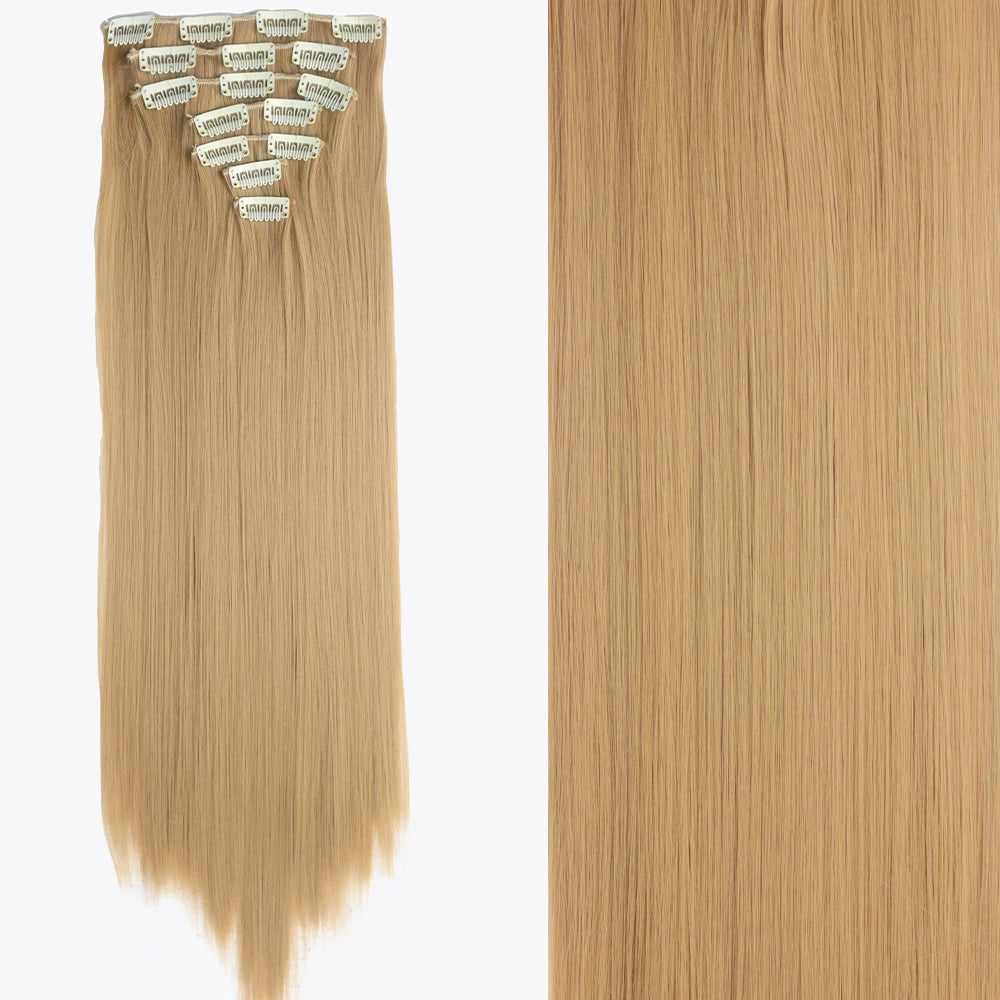 7Pcs/Set 16 Clips Hair Extension