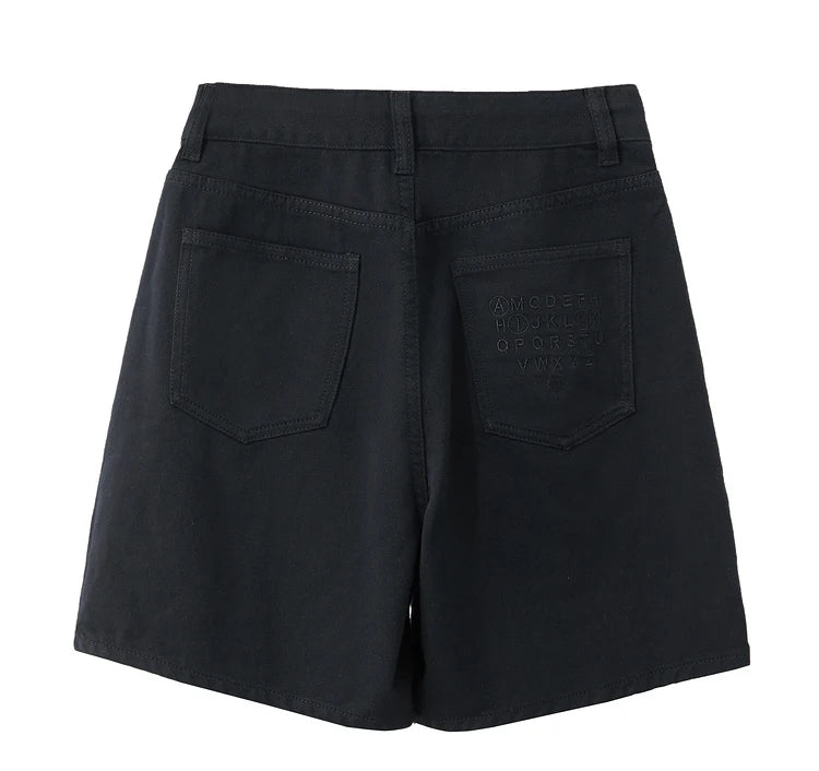 Minimalism Women Denim Shorts