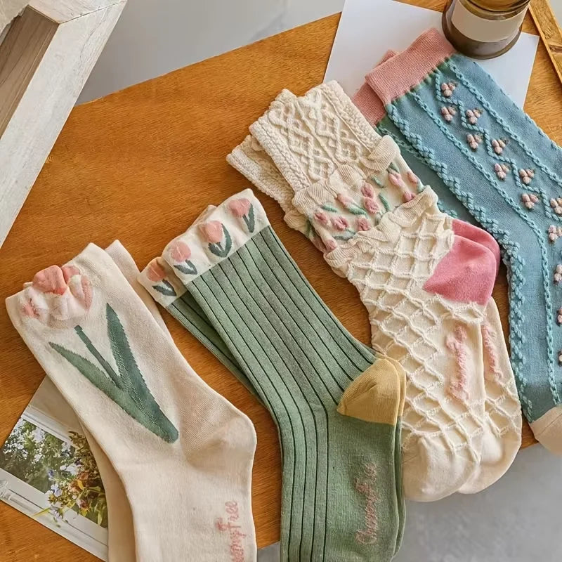 Retro Floral Socks