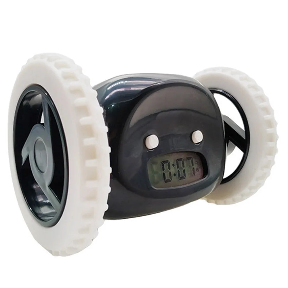 Move Jump Alarm Clock on Wheels