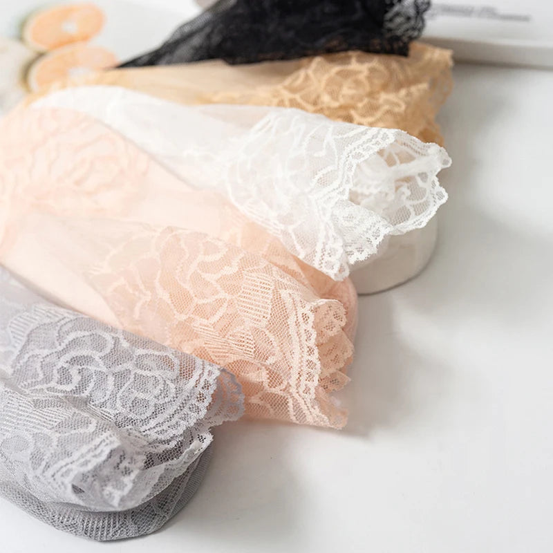 Lot Lolita Women Invisible Lace Socks