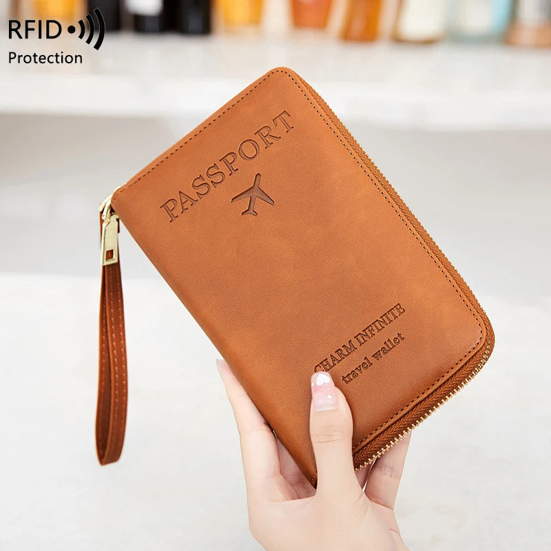 Blocking Passport Holder, Travel Wallet, Ticket, Credit Card Bag