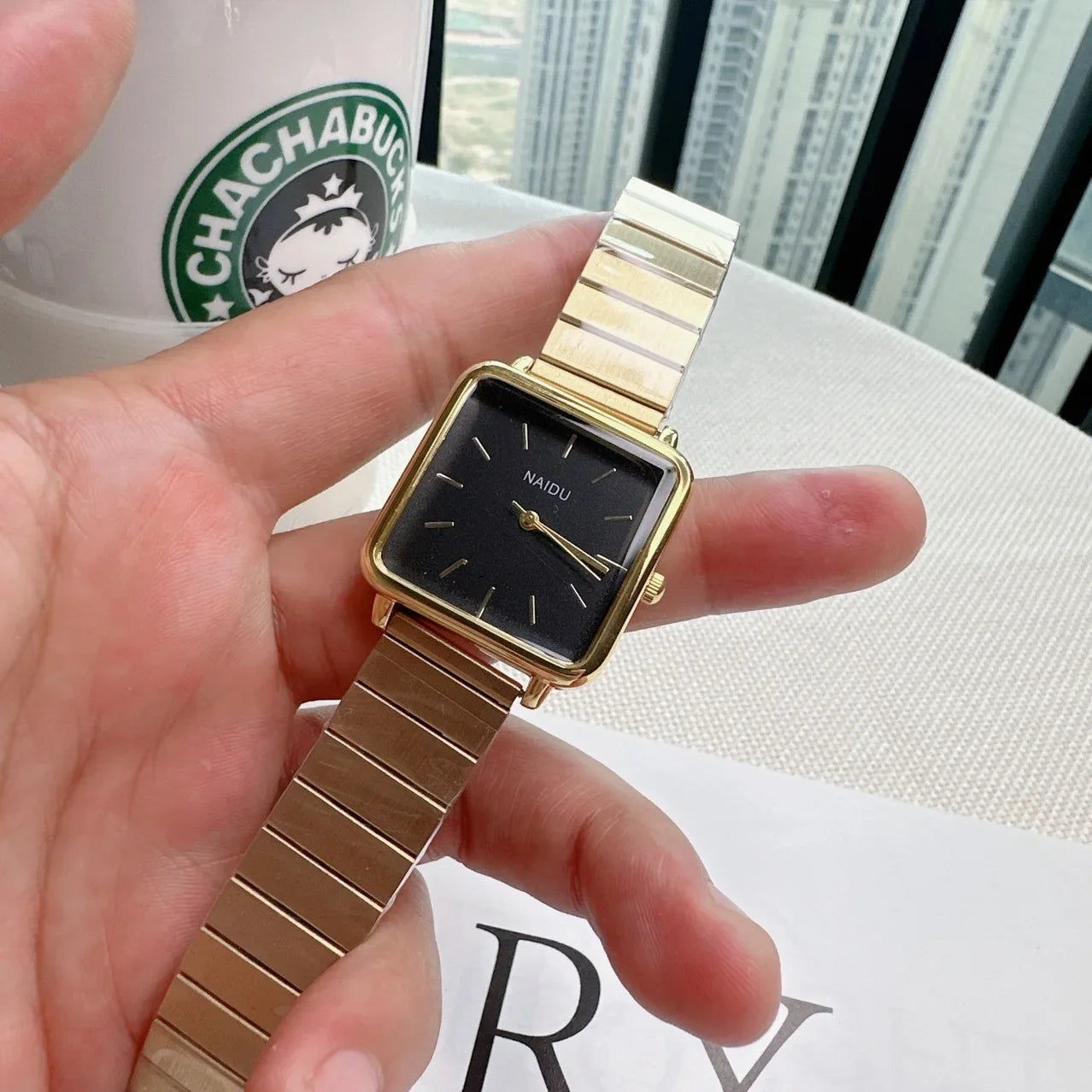 Square Watch Stainless Steel