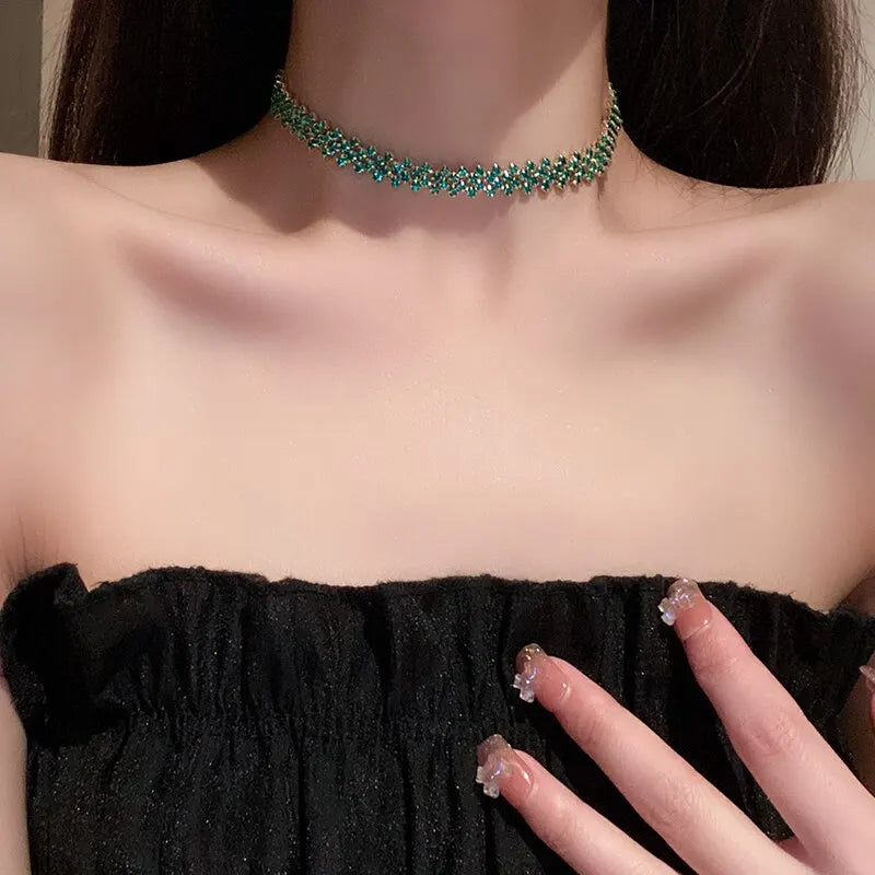 Full Rhinestone Choker Necklace