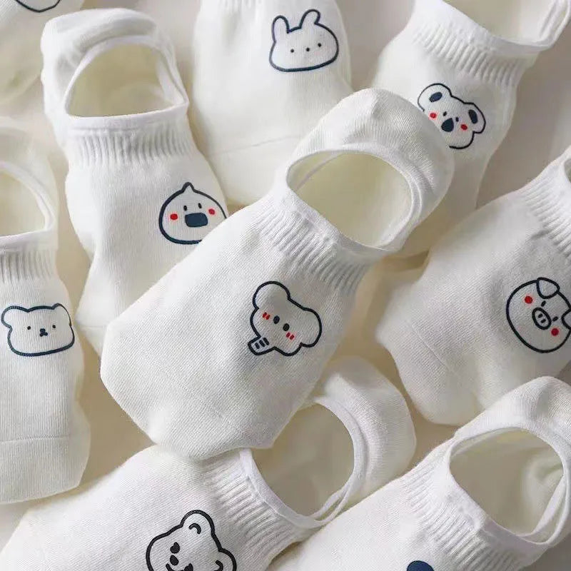 Women's Socks Set Invisible Cartoon Cute Socks