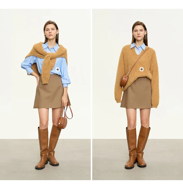 Minimalist Casual Shorts Skirts