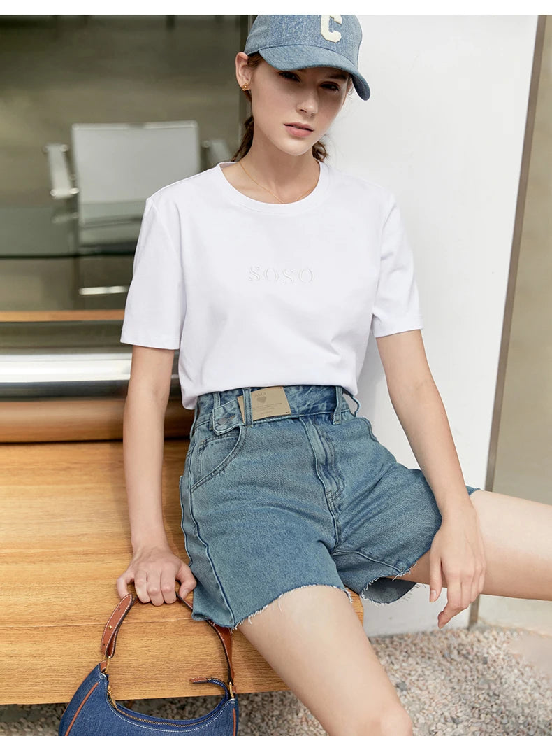 Minimalism Summer New Fashion Design Jeans for Women