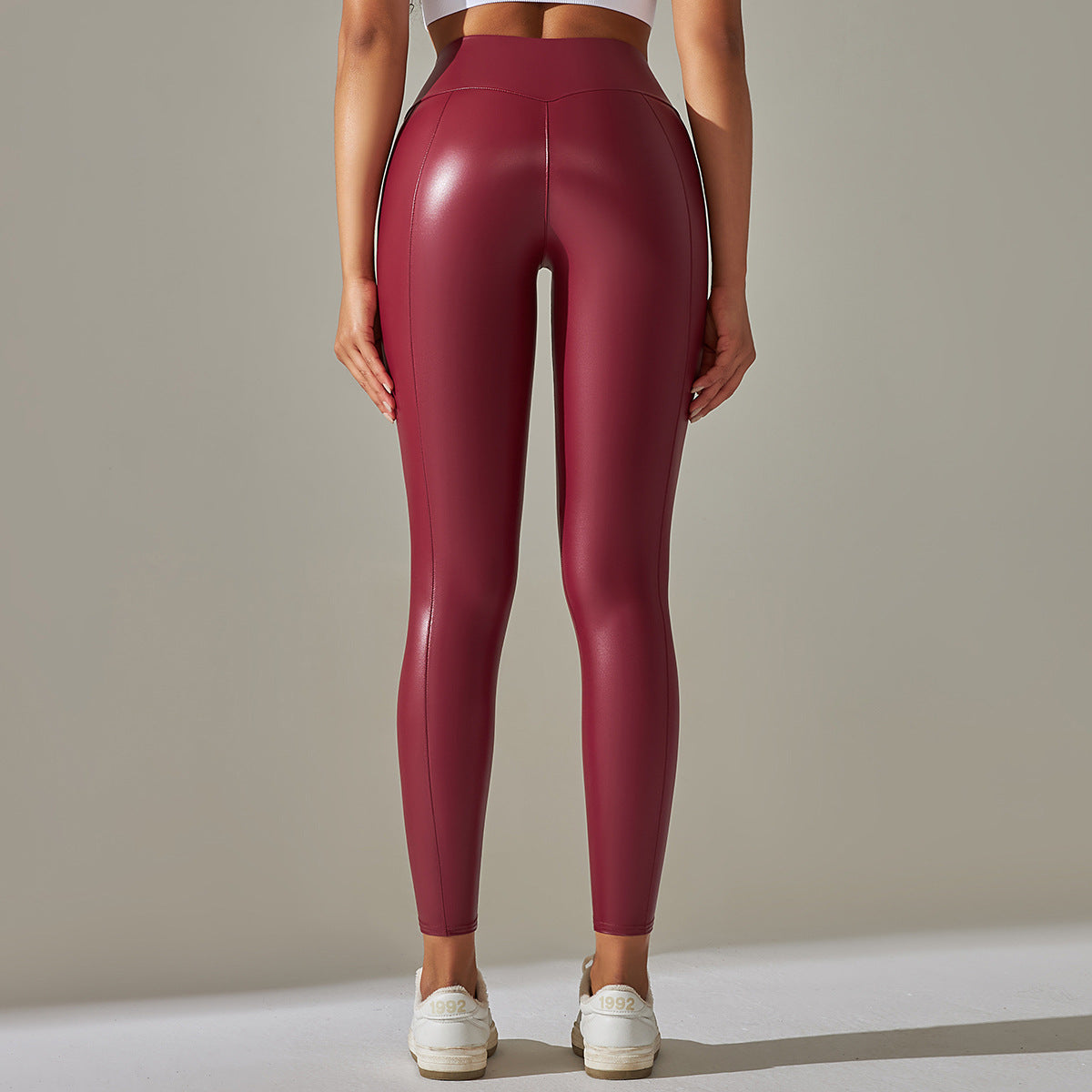 Women Sexy Skinny PU Leather Pants High Waist