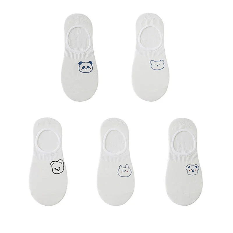 Women's Socks Set Invisible Cartoon Cute Socks