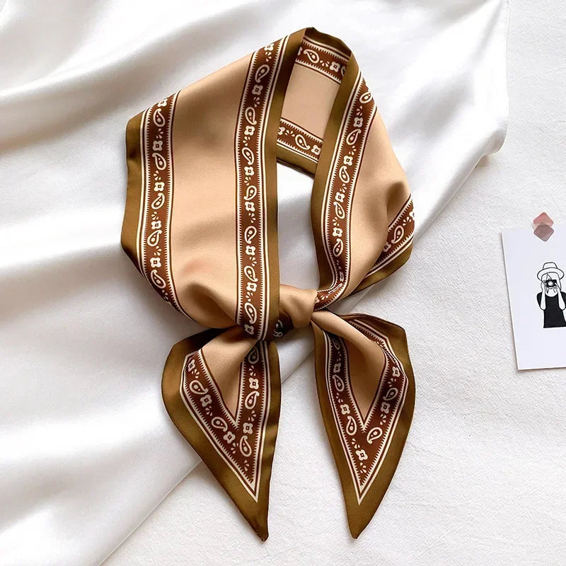 Fashion Print Hair Ribbon Scarf