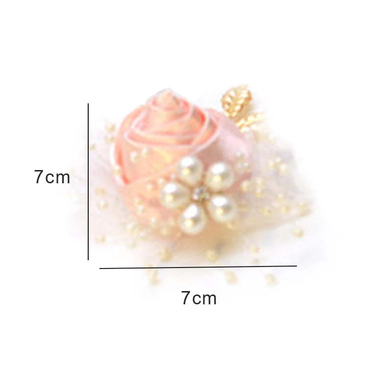 Bridesmaid Faux Rose Bracelet