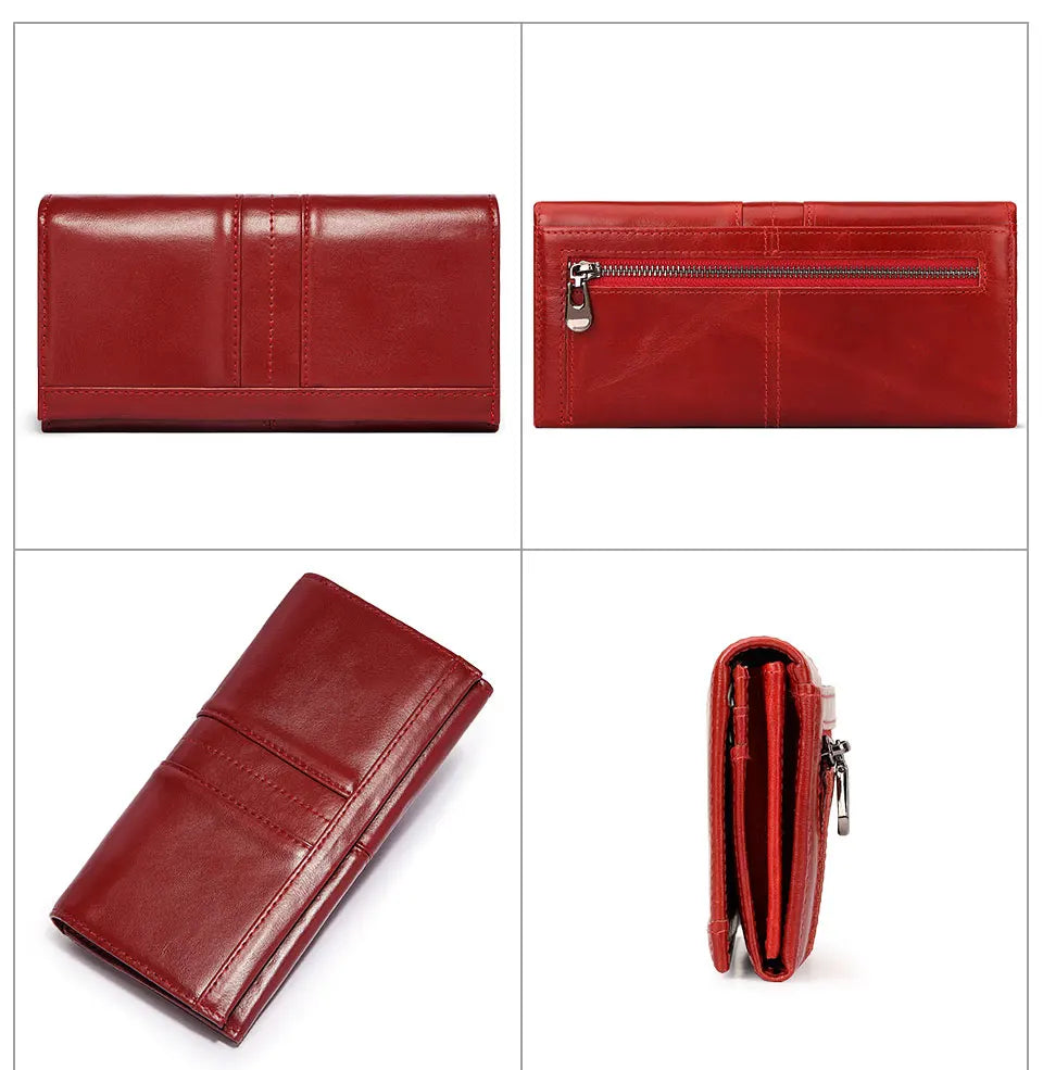 Women's Clutch Bag Genuine Leather Wallets