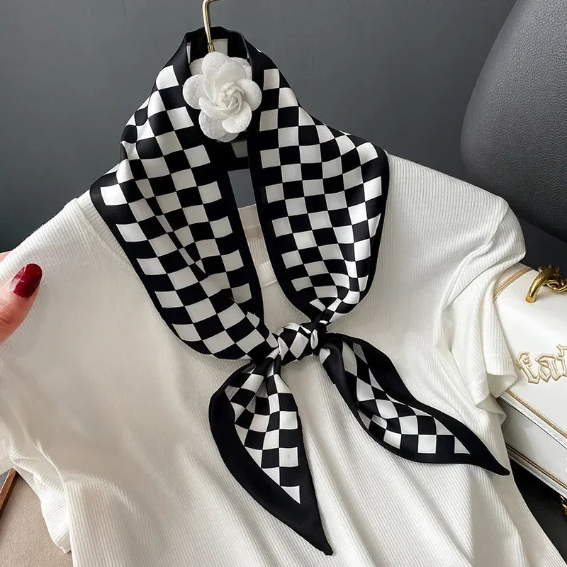 Fashion Print Hair Ribbon Scarf