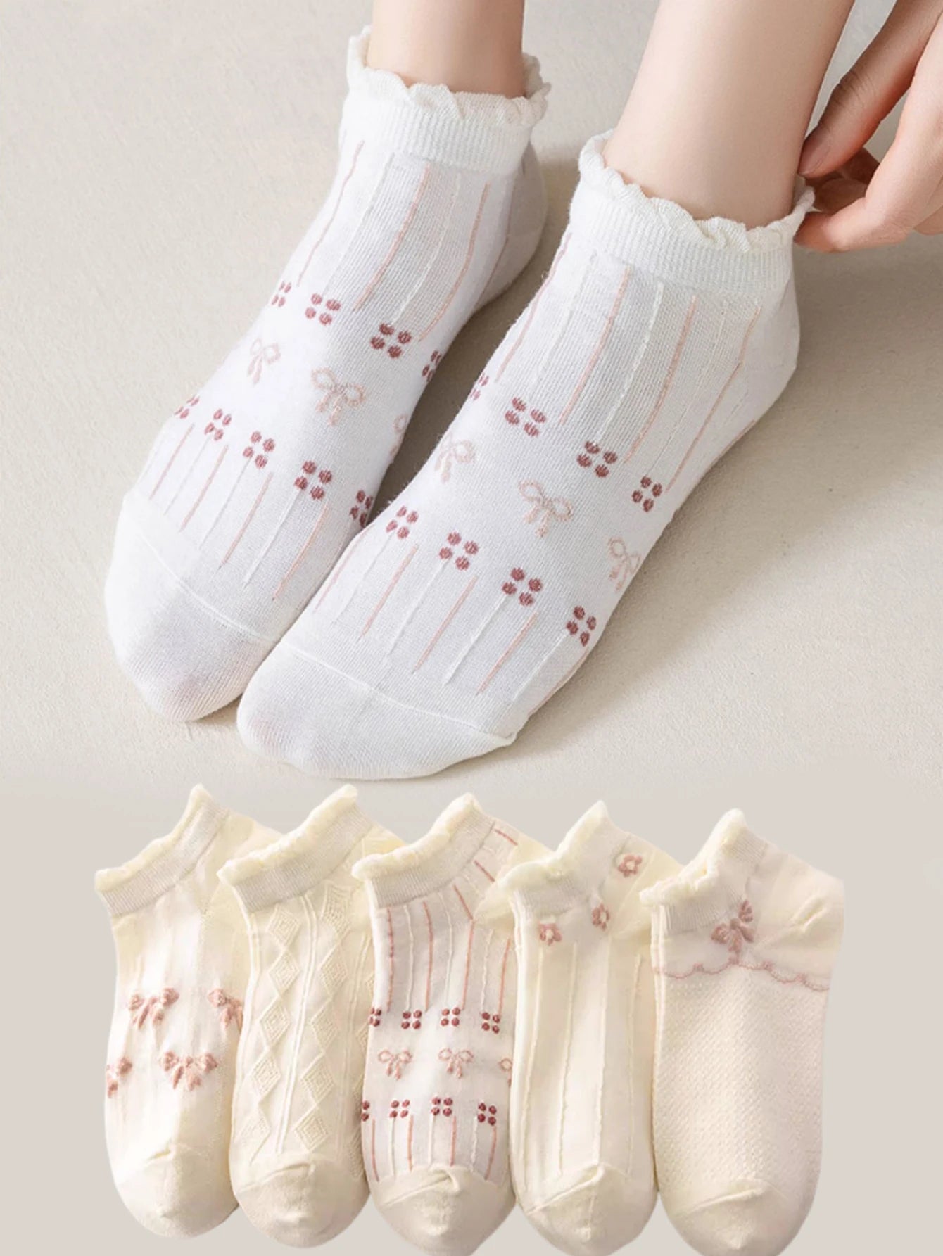 Teddy Bear Ankle Socks