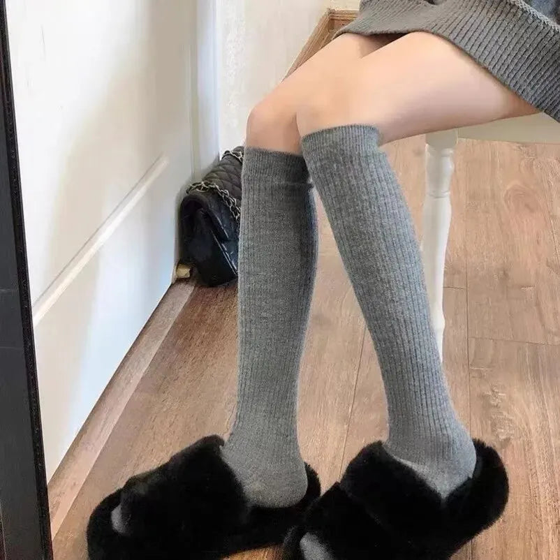 Warm Women Long High The Stockings Cotton Knee Over Thigh Socks
