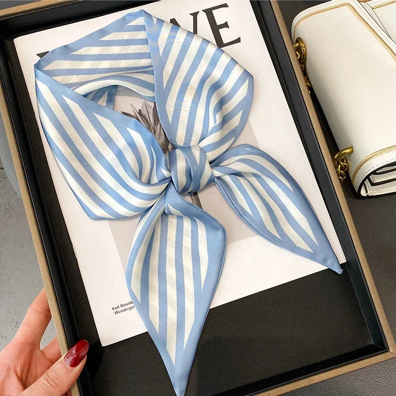 Fashion Print Hair Ribbon Scarf