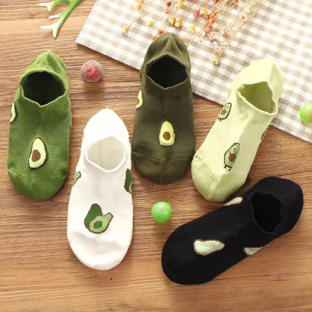 Avocado Crew Ankle Socks