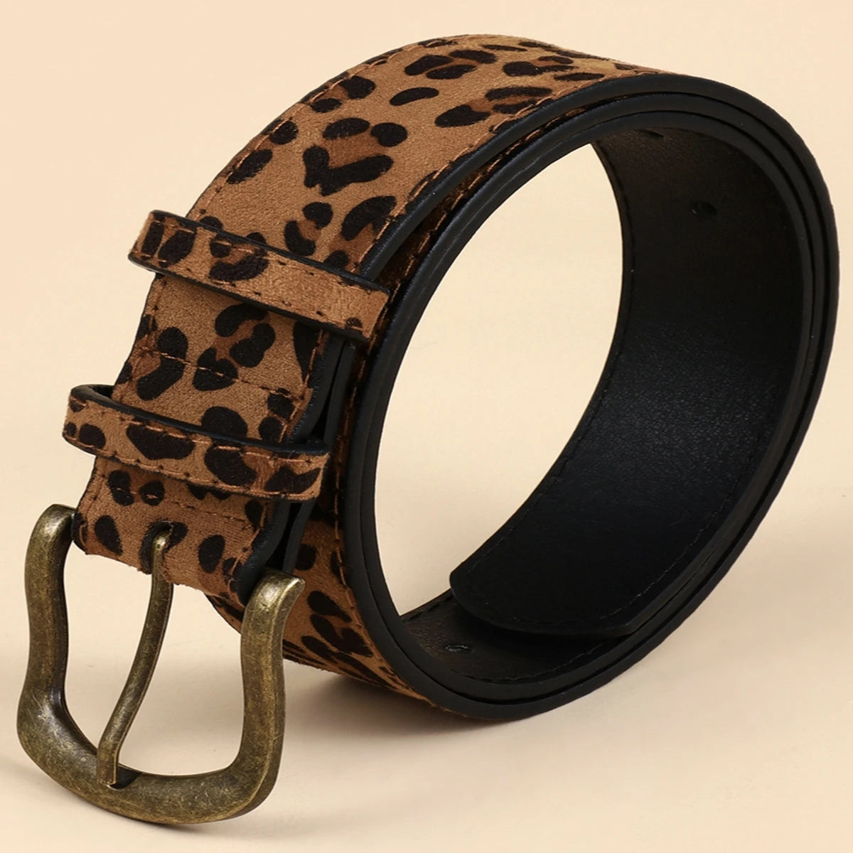 Boho Style PU Leopard Print Belt
