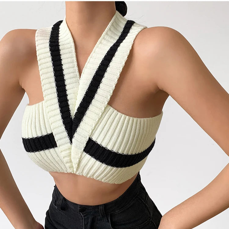 Helater Tank Tops Off Shoulder V-Neck