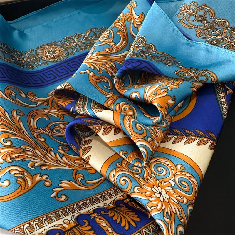 70X70cmPrinted Women's Scarf Pashmina Silk Scarf